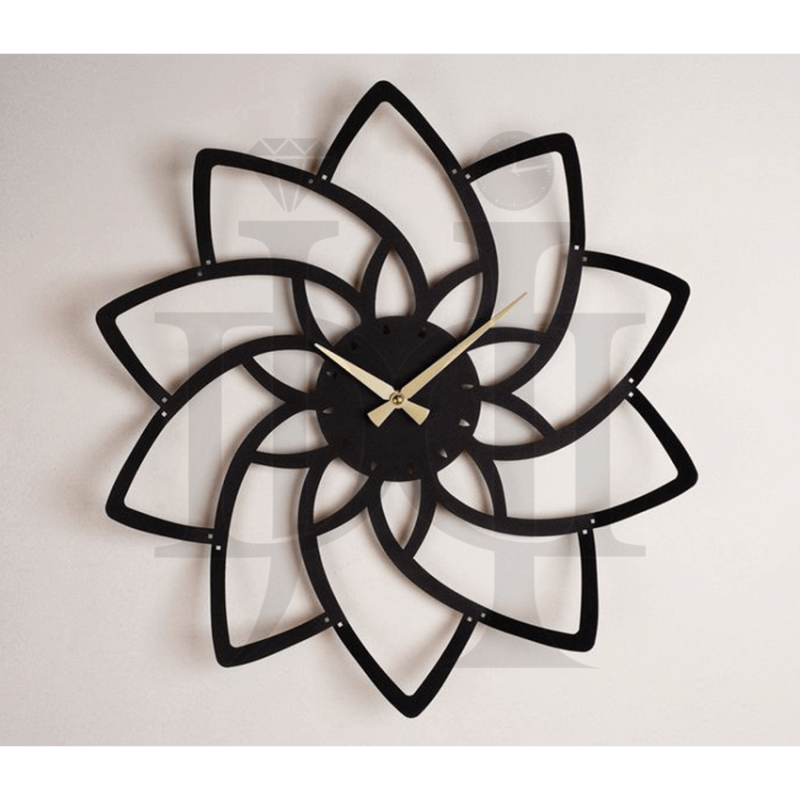 247MDC00477-Metal-Lotus-Wall-Clock