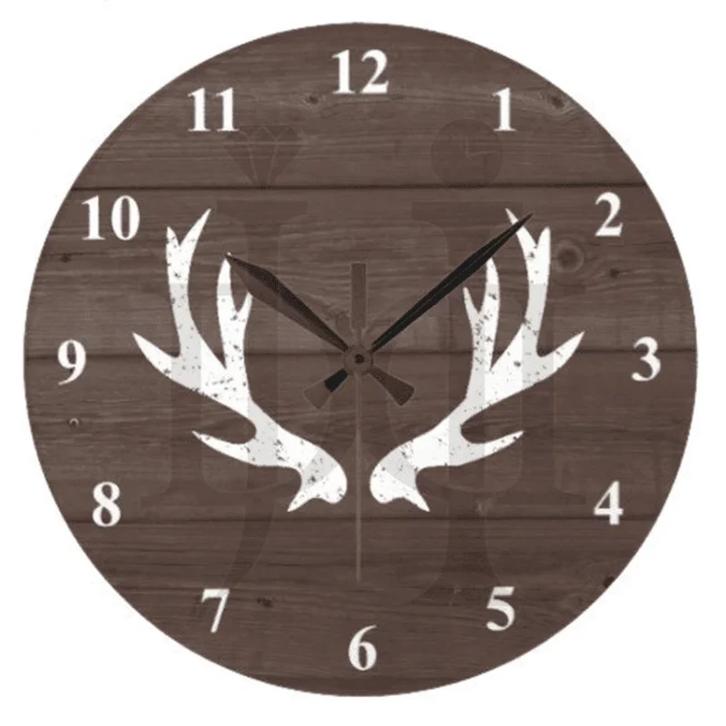 101MDC00331-Vintage-rustic-hunting-deer-wall-clock-1