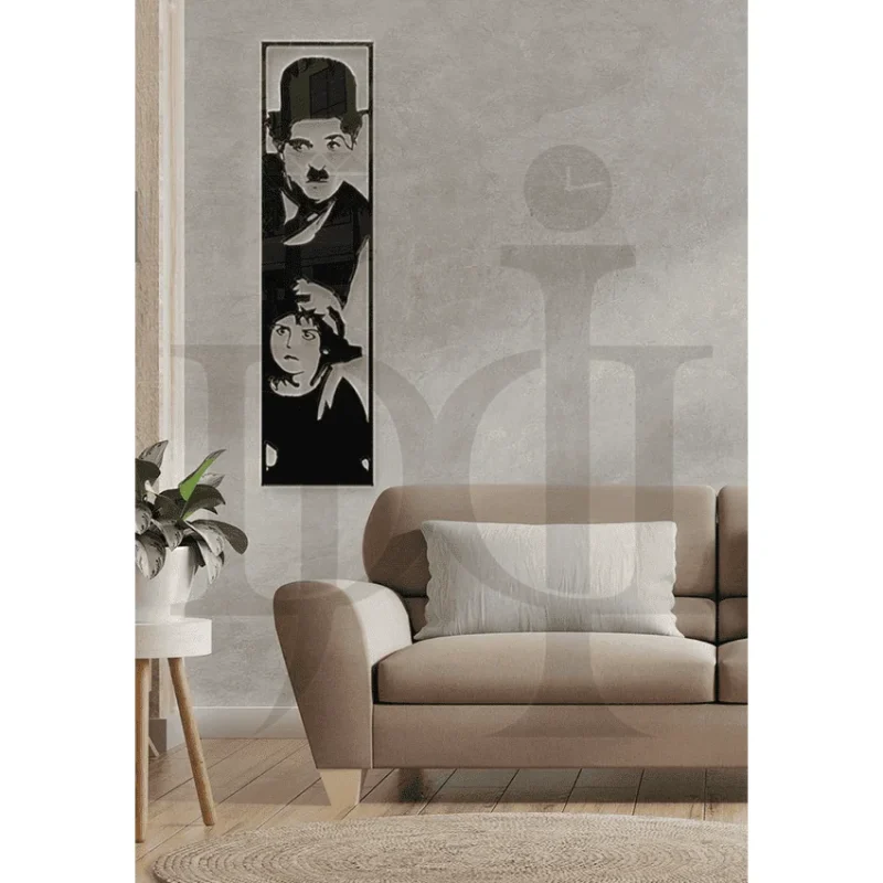 114MDC00344-Charlie-Chaplin-Dxf-File-Wall