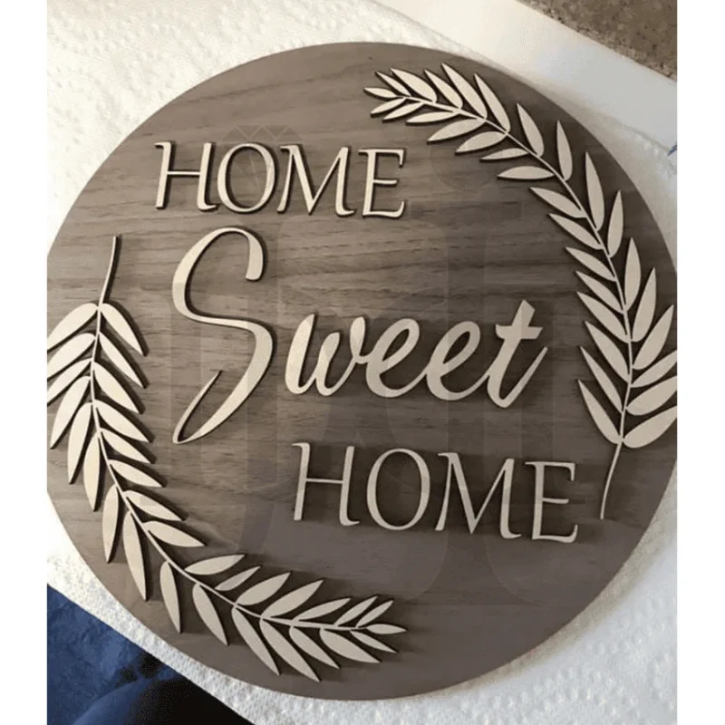 11MDC00241-Sweet-home-wood-art