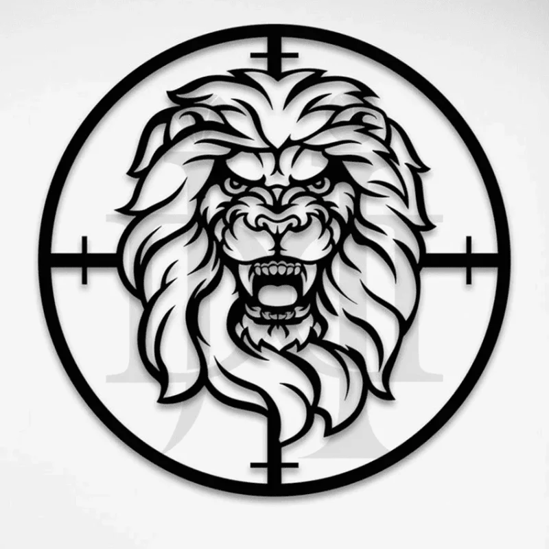 228MDC00458-Lion-Head-Metal-Wall-Art