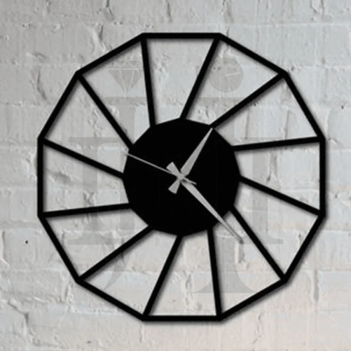 278MDC00508-Metal-Wall-Clock-Geometric-Clock