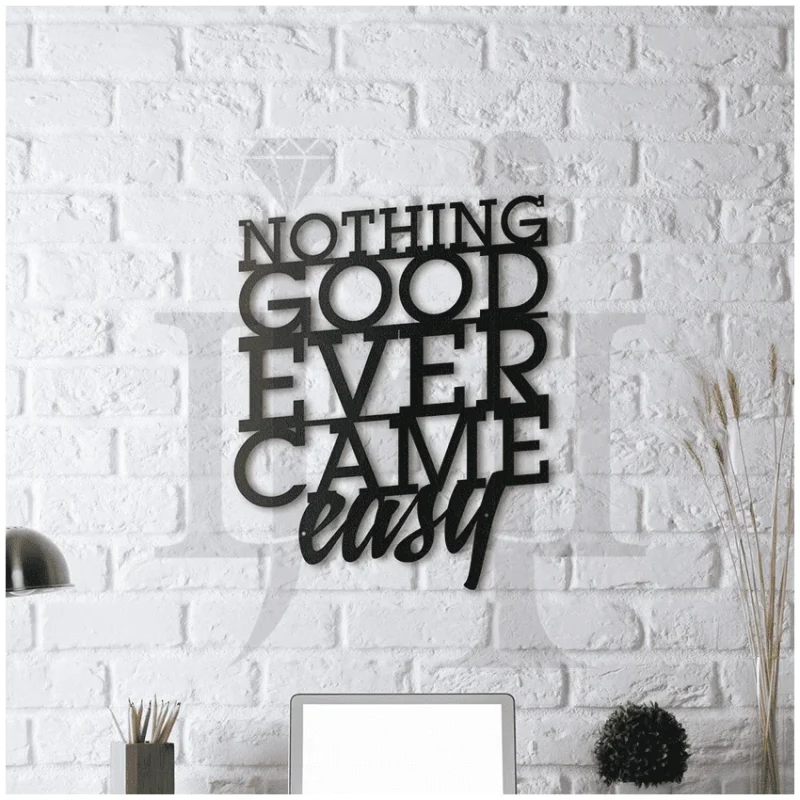 318MDC00548-Nothing-Good-Metal-Wall-Art