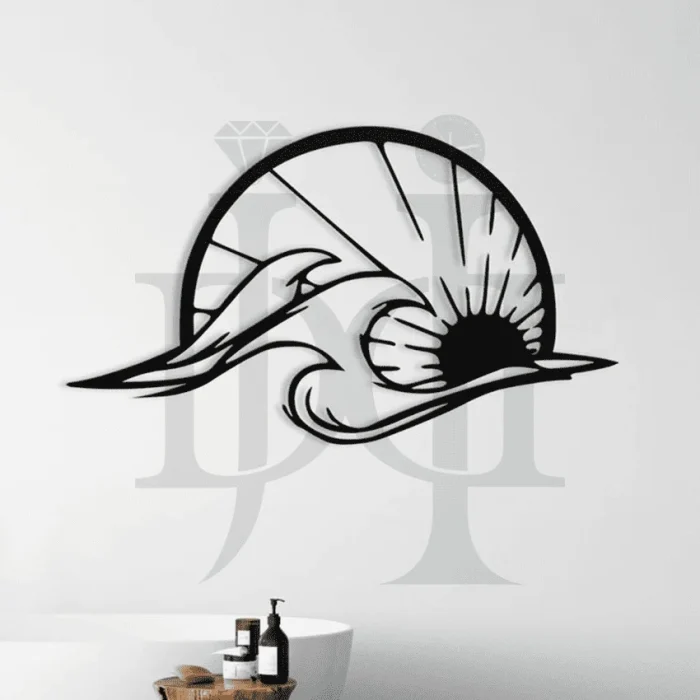 319MDC00549-Ocean-Metal-Wall-Art-White