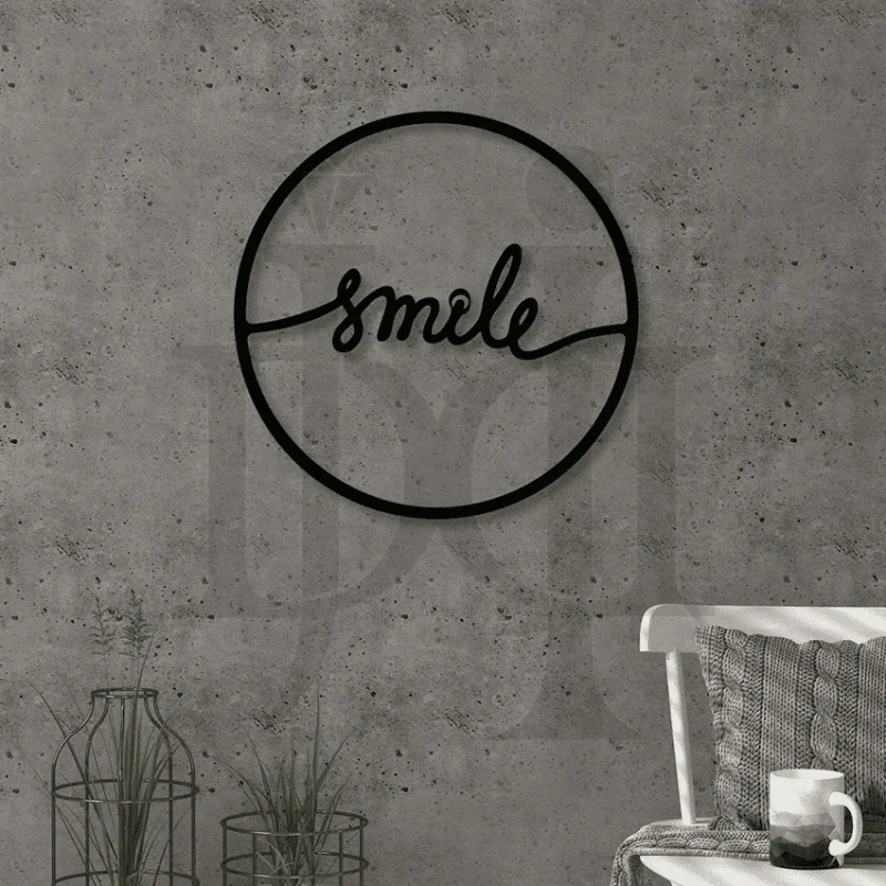 352MDC00582-Smile-Modern-Metal-Wall-Art