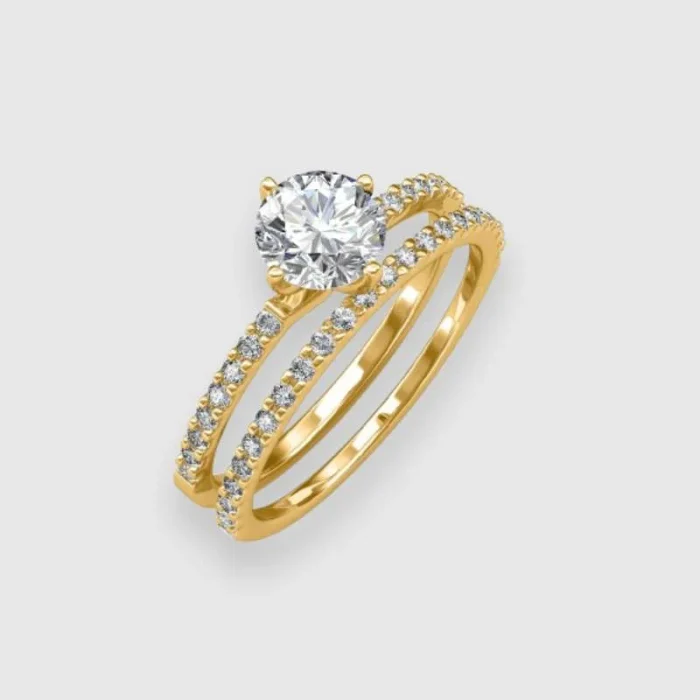 Elegant Solitaire Gold Ring for Women