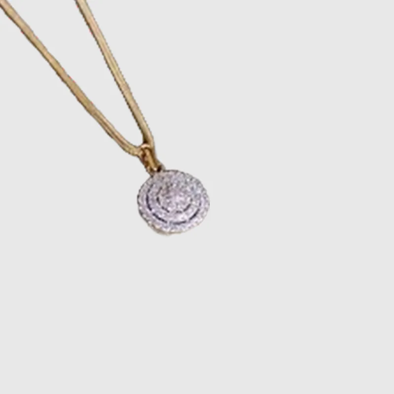 Golden Square Spark Pendant