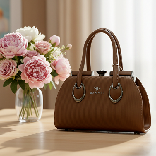 BAN MEI BROWN LADIES HANDBAG