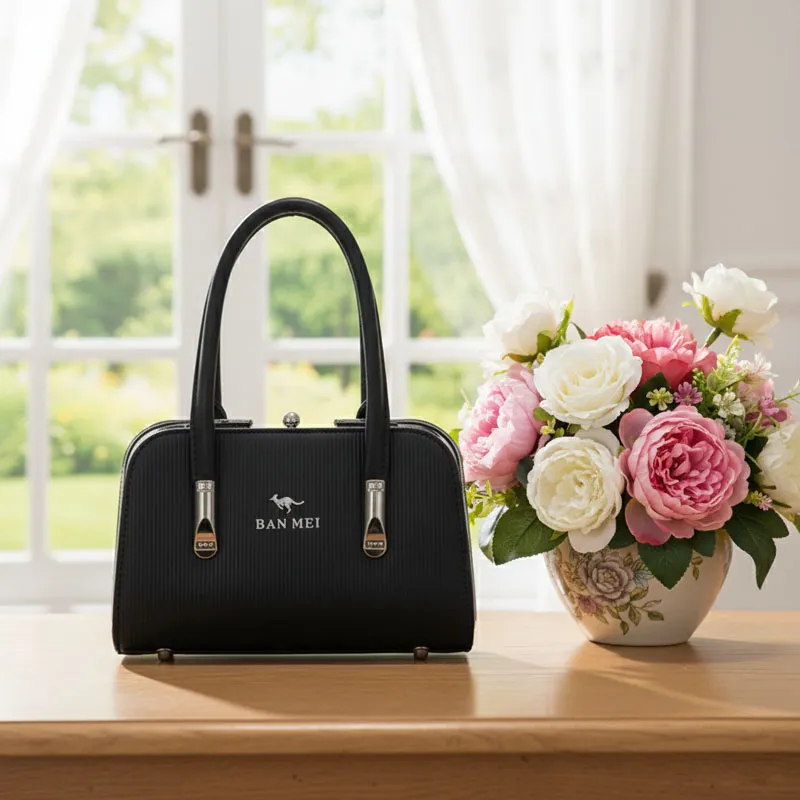BAN MEI Black Handbag For Women