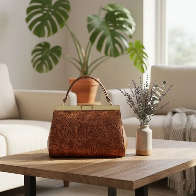 Patricia Brown Designer Handbag For Ladies