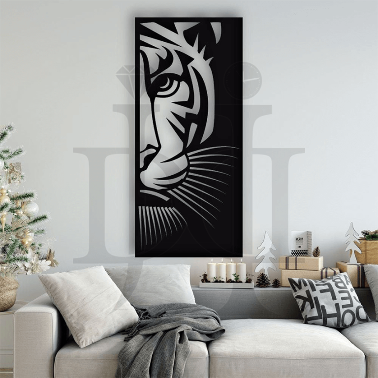 Tiger Design laser wall art