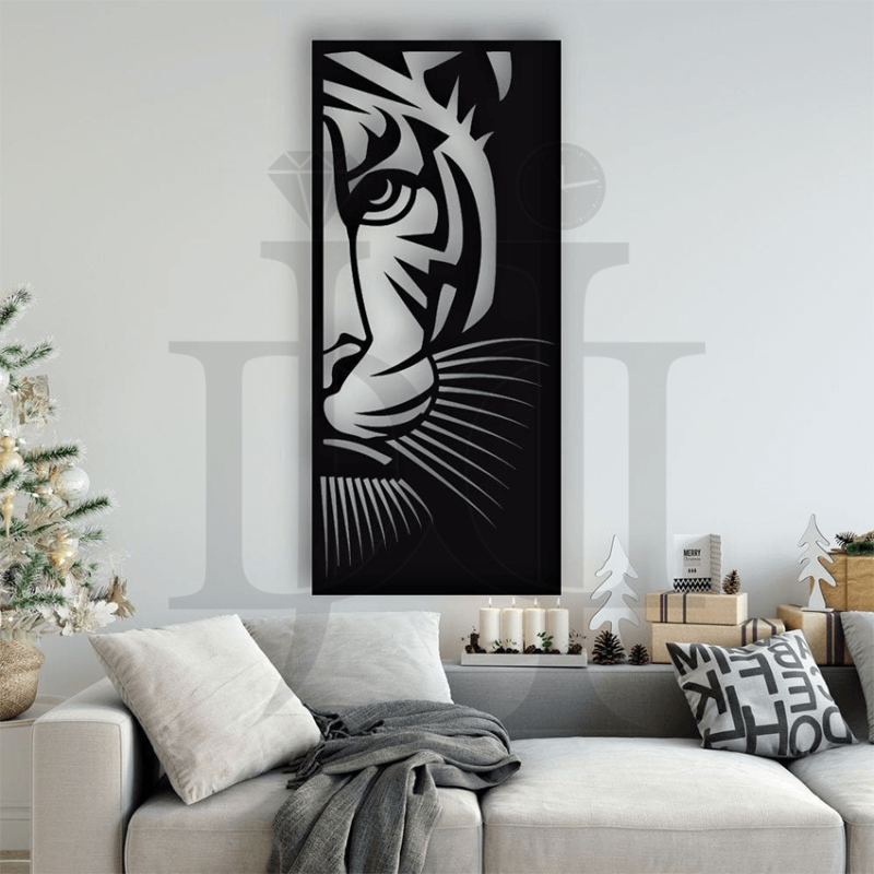 104MDC00334-Tiger-Design-laser-wall-art