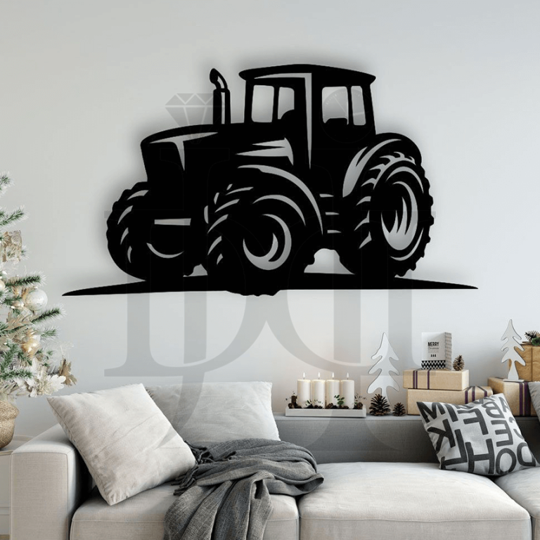 Tractor Design laser wall art