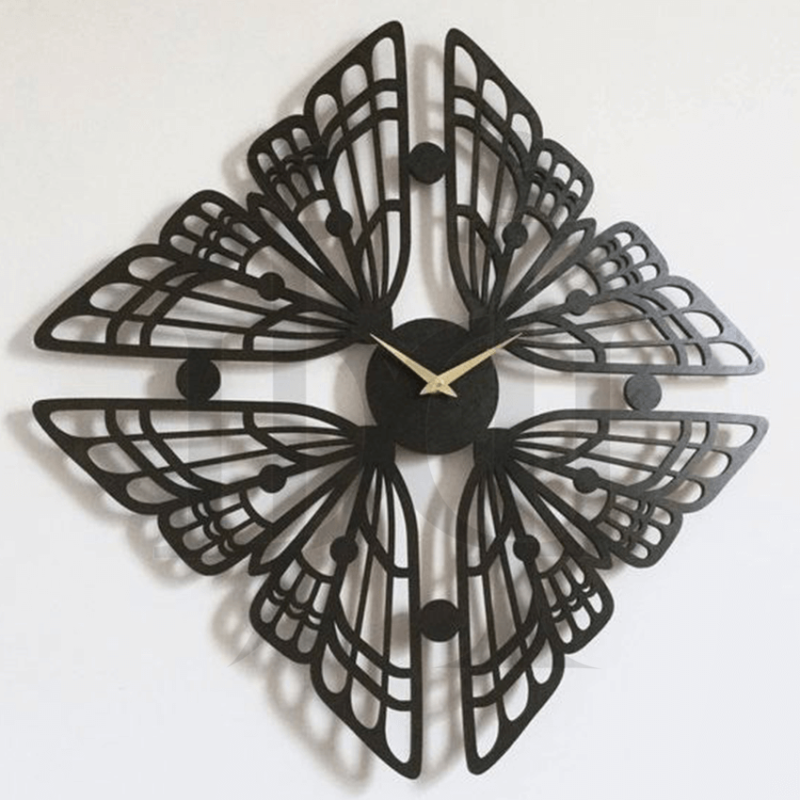43MDC00273-Amazing Laser Cutter Projects Wall Clock