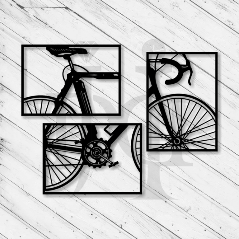 Bicycle Wall Art Decor Laser