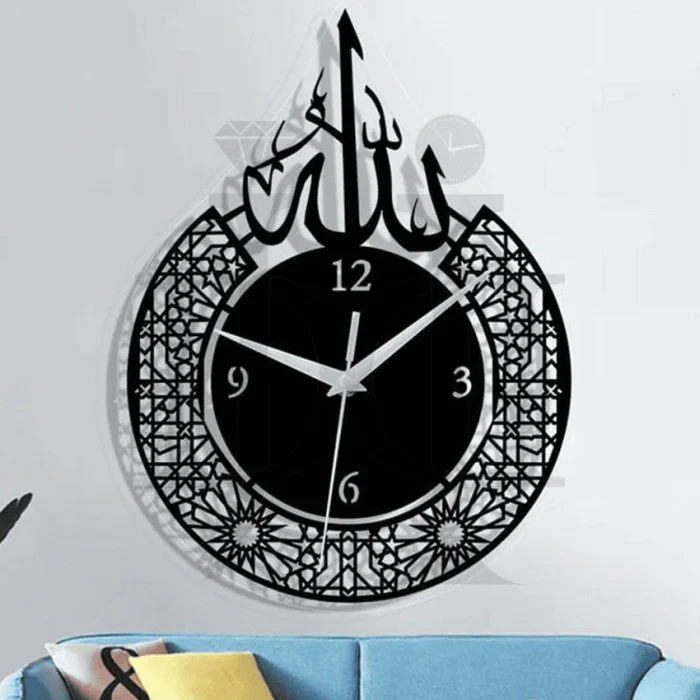 6MDC00236-Allah-wall-clock-caligraphy